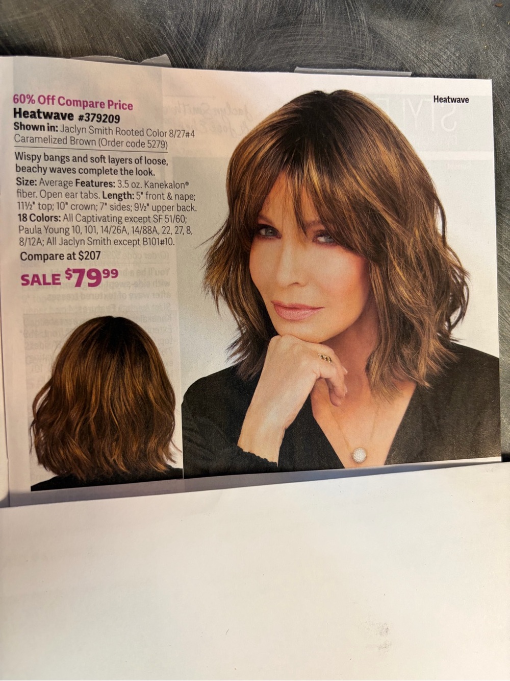 Beautiful Jaclyn Smith HEATWAVE - ROOTED Chestnut 8/17#4